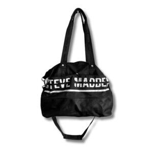 Steve Madden Black Gym Duffle Bag Large Tote